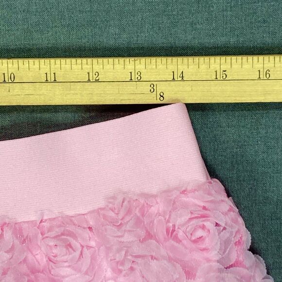 CATO 3D Rose Petal Mesh Midi Skirt Sz M Pink Elegant Fairy Goth Barbie Romantic - Picture 10 of 14